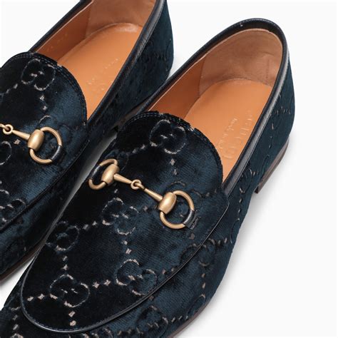 jordan loafer blue velvet shoes